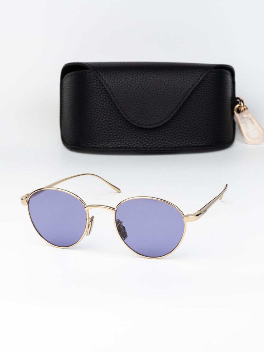 Loewe Women Sunglasses Gold Violet Round LW40152U 32Y NEW AUTHENTIC